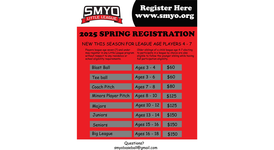 SMYO Little League Registration